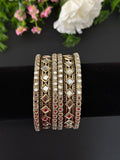 Antique Gold Mirror Bangle Set