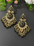 Black Kundan Monalisa Earrings