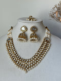 Pearl Double Layer Kundan Long Necklace