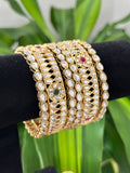 Kundan Bangle Set