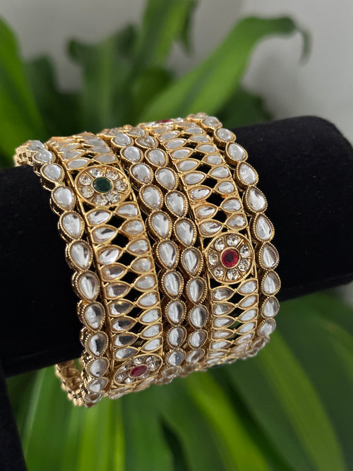 Kundan Bangle Set