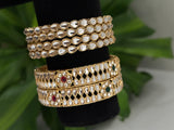 Kundan Bangle Set