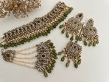 Mehndi Green Pakistani Choker Set