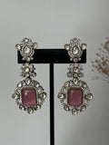 Pink Victorian Diamond Earrings