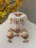 Multi-Colour Jadau Choker Set