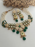 Green Pachi Kundan Choker Set