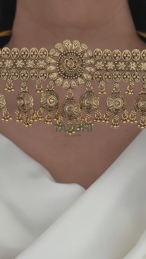 Ruhani Gold Choker Set