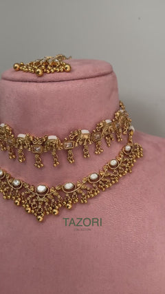 Arpan double necklace set