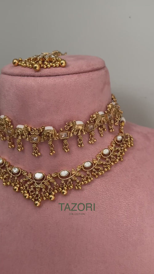 Arpan double necklace set
