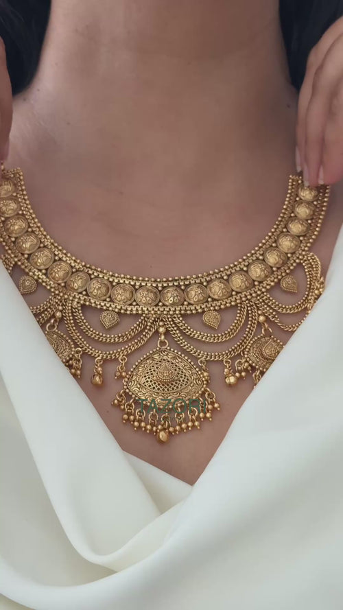 Priya Gold necklace Set