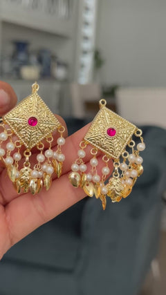 Traditional pipple patti earrings