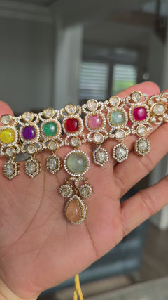 Nasreen Multicolor tyani Choker Set