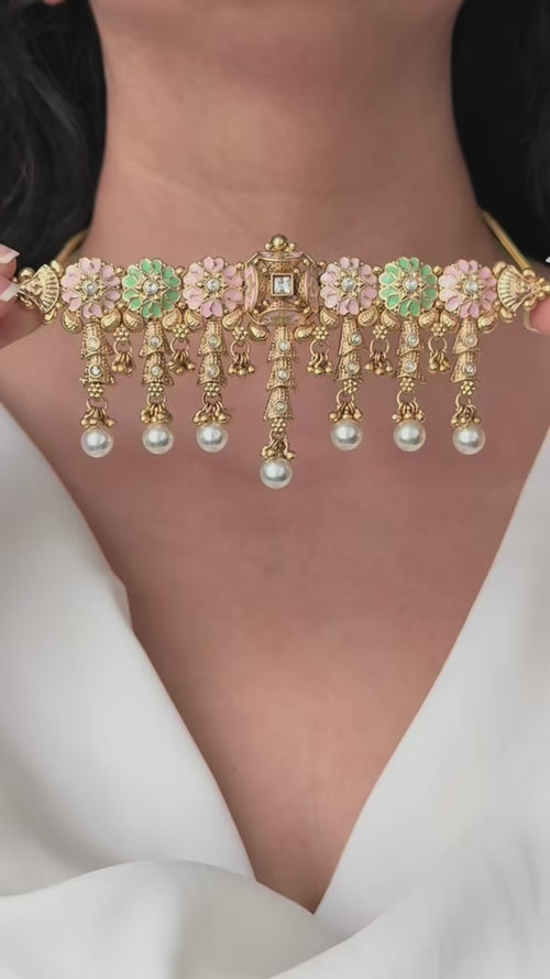 Antique Gold Necklace Set