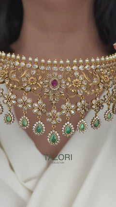 Tanvi Polki necklace set