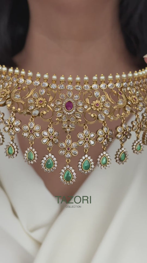 Tanvi Polki necklace set