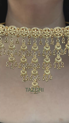 Navya Gold imitation choker Set